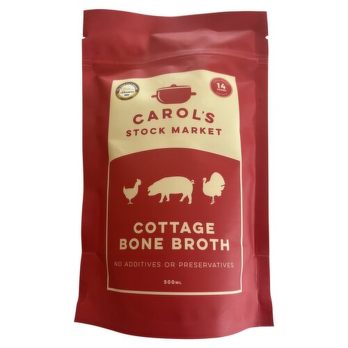 Carol's Stock Market Cottage Bone Broth 500ml