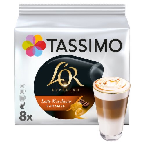 Tassimo L'OR Caramel Latte Macchiato Coffee Pods x8