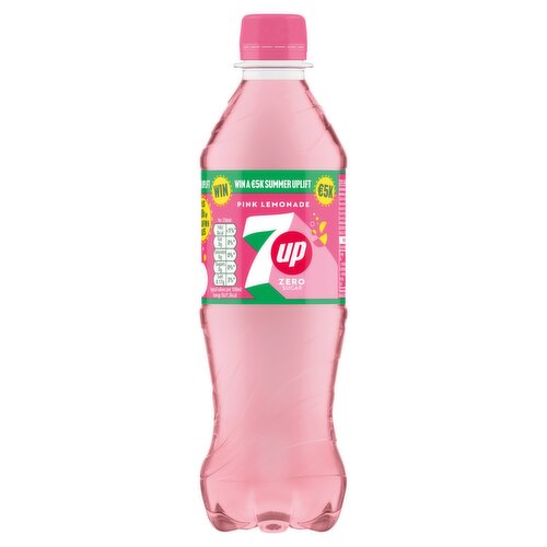 7Up Zero Sugar Pink Lemonade Bottle 500ml