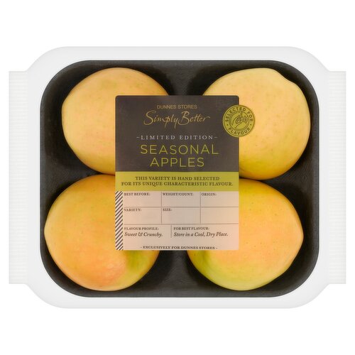 Dunnes Stores Simply Better Limited Edition Seasonal Apples 4pk