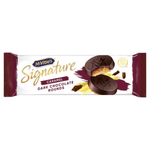 Mcvitie's Signature Caramel Dark Chocolate Rounds 109g