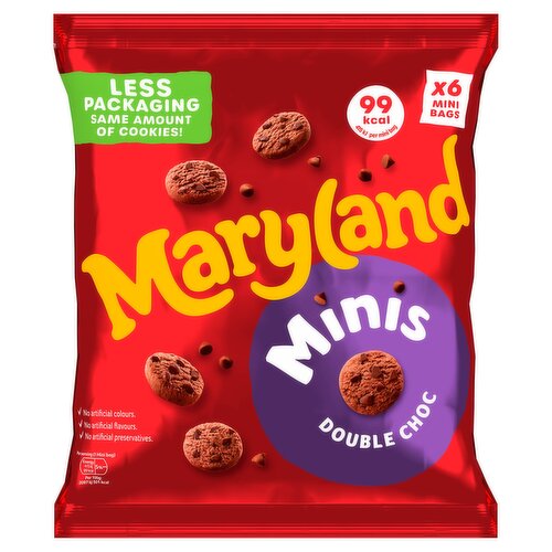 Maryland Cookies Minis Double Chocolate 6 Multipacks