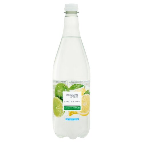 Dunnes Stores Lemon & Lime Flavoured Sparkling Irish Spring Water Drink 1L
