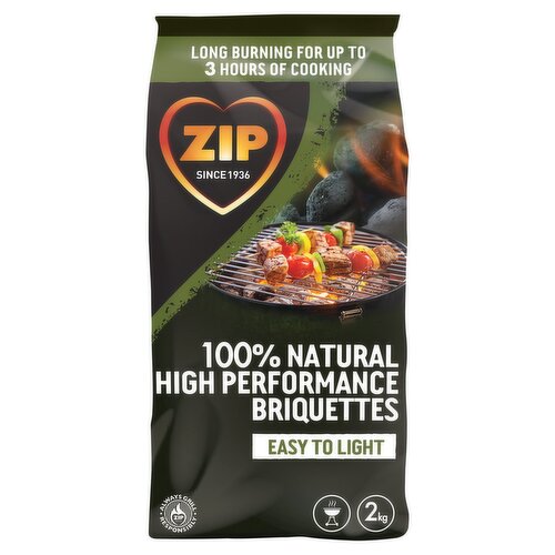 Zip 100% Natural High Performance Briquettes 2kg