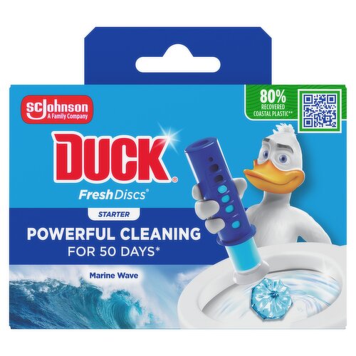 Duck Toilet Fresh Discs Holder & Refill Marine 36ml