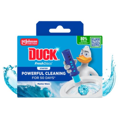 Duck Toilet Fresh Discs Holder & Refill Marine 36ml