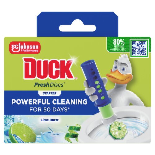 Duck Toilet Fresh Disc Holder & Refill Lime 36ml