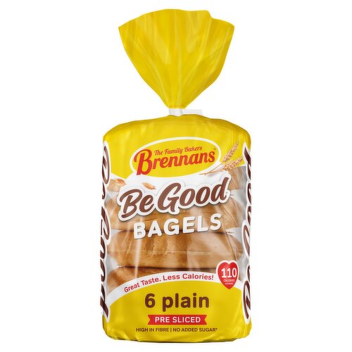 Brennans 6 Be Good Plain Bagels 270g