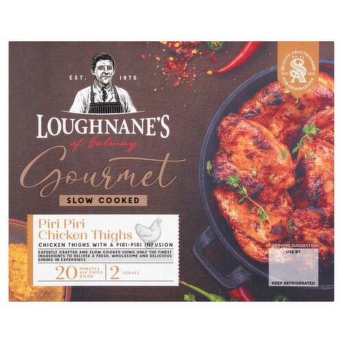 Loughnane's of Galway Gourmet Slow Cooked Piri Piri Chicken Thighs 450g