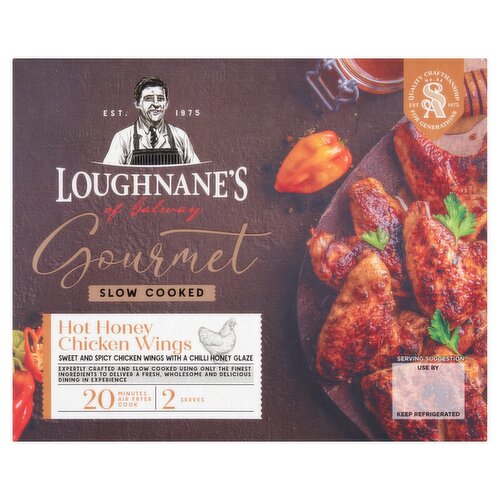 Loughnane's of Galway Gourmet Slow Cooked Hot Honey Chicken Wings 600g