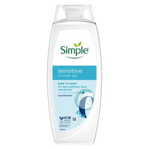 Simple Kind to Skin Sensitive Shower Gel 450 ml