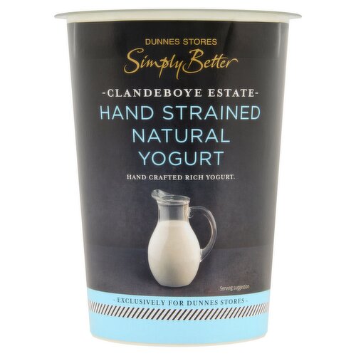 Dunnes Stores Clandeboye Estate Hand Strained Natural Yogurt 450g