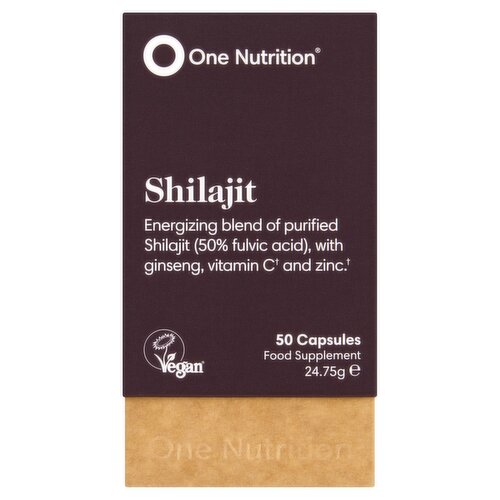 One Nutrition Shilajit 50 Capsules Food Supplement 24.75g