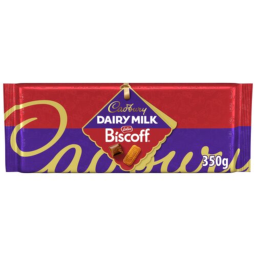 Cadbury Dairy Milk Biscoff Chocolate Bar 350g