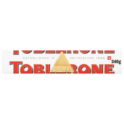 Toblerone honey & almond nougat white chocolate gift block 340 g