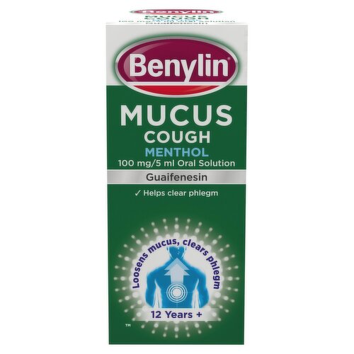 Benylin Mucus Cough Menthol 150ml 12 Years+