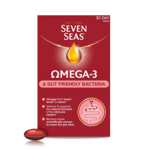 Seven Seas Omega-3 & Gut Friendly Bacteria