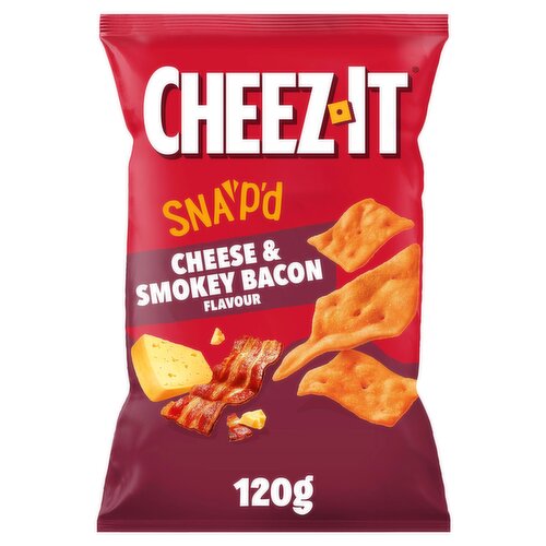 Cheez-it Cheese & Smokey Bacon Thin & Crispy Baked Snacks 120g