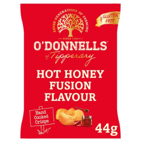 O'Donnells Hot Honey Fusion Flavour Hand Cooked Crisps 44g