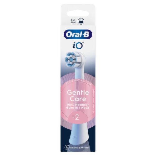 Oral-B iO Gentle Care, Original Replacement Round Brush Heads, 2