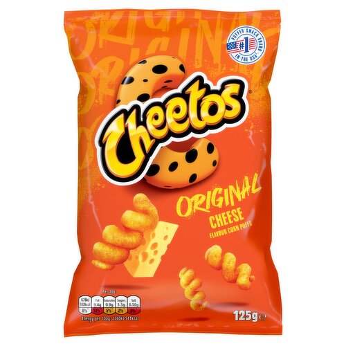 Cheetos Twisted Original Cheese Corn Puffs Sharing Crisps 125g