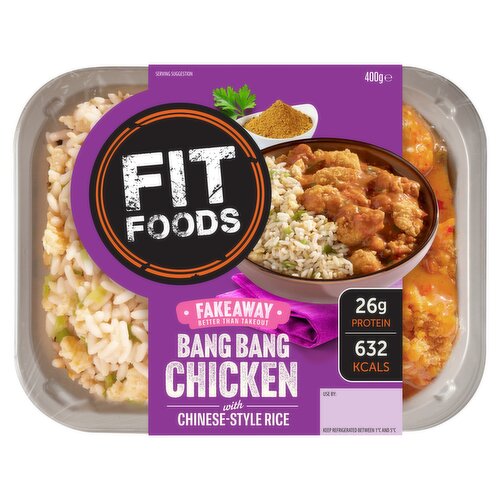 Fit Foods Bang Bang Chicken with Chinese-Style Rice 400g