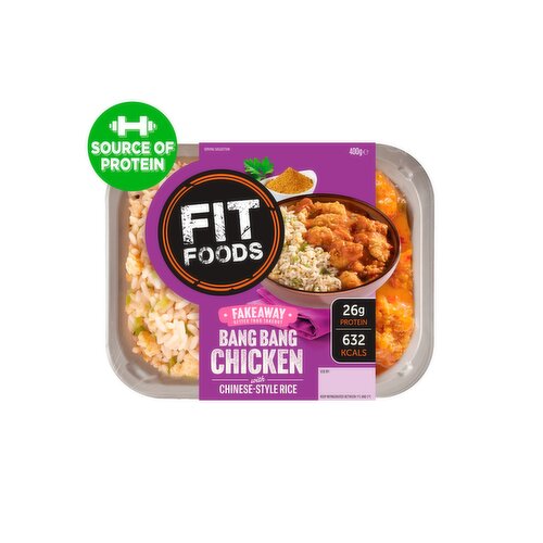 Fit Foods Bang Bang Chicken with Chinese-Style Rice 400g