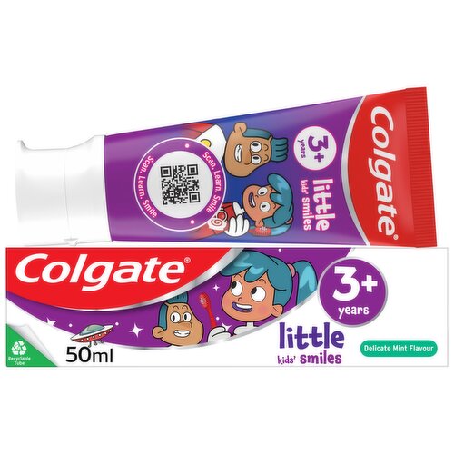 Colgate Little Kids' Smiles 3+ years Delicate Mint Toothpaste 50ml 