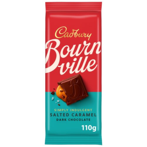 Cadbury Bournville Salted Caramel Dark Chocolate Bar 110g