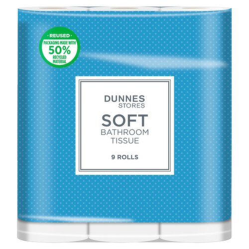 Dunnes Stores 9 Soft Bathroom Tissue Rolls