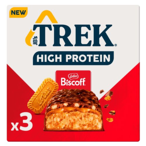 TREK High Protein Low Sugar Biscoff® 3 x 44g