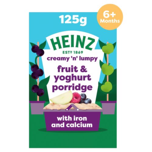 Heinz Baby Food Fruit & Yoghurt Porridge 6+ Months 125g