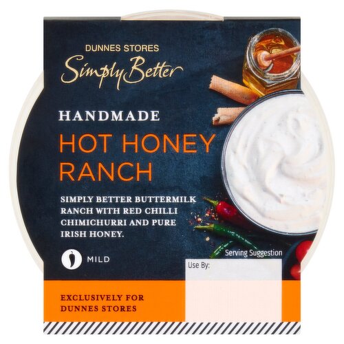 Dunnes Stores Simply Better Handmade Hot Honey Ranch 140g