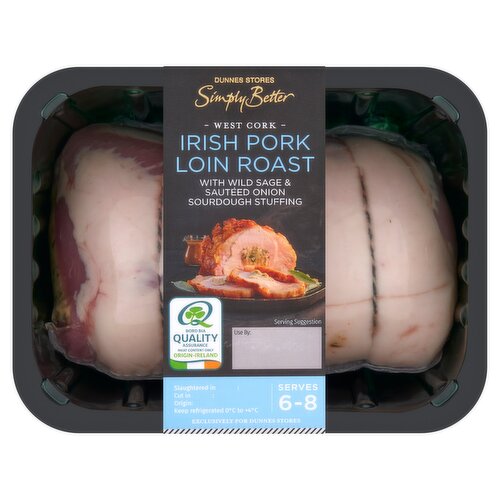 Dunnes Stores Simply Better West Cork Irish Pork Loin Roast 1.3kg