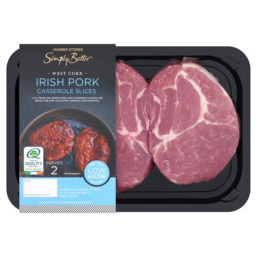 Dunnes Stores Simply Better West Cork Irish Pork Casserole Slices 350g