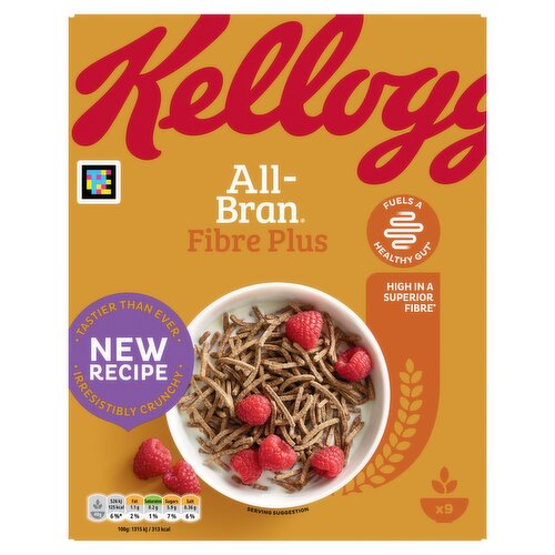 Kellogg's All-Bran Fibre Plus Breakfast Cereal 375g