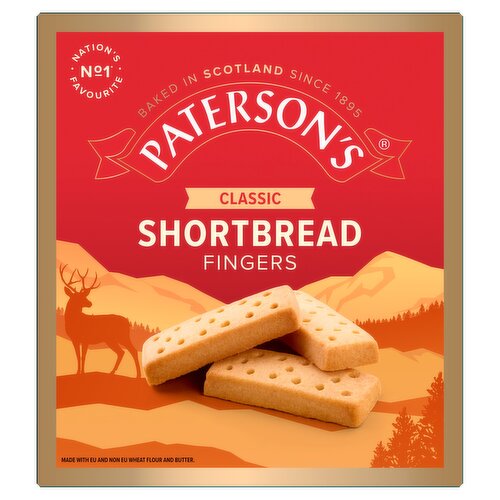 Paterson's Classic Shortbread Fingers Biscuits 300g