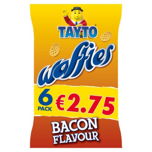 Tayto Waffles Bacon Flavour 6 x 26g