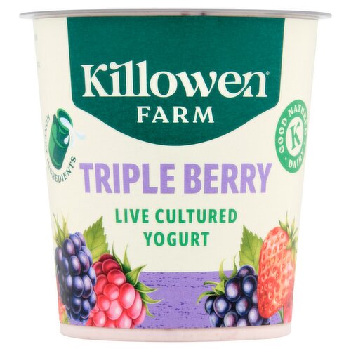 Killowen Farm Triple Berry Live Cultured Yogurt 135g