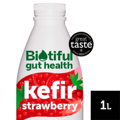 Biotiful Gut Health Kefir Milk Drink Strawberry 1 Litre