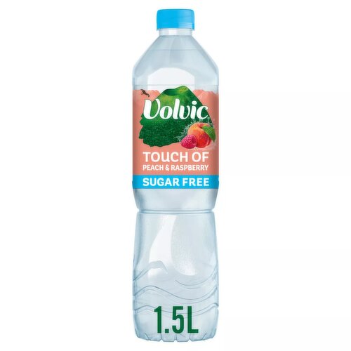 Volvic Touch of Fruit Peach & Raspberry Sugar Free Still Flavoured Water 1.5L