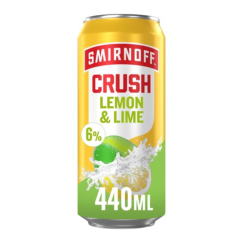Smirnoff Crush Lemon & Lime 440ml