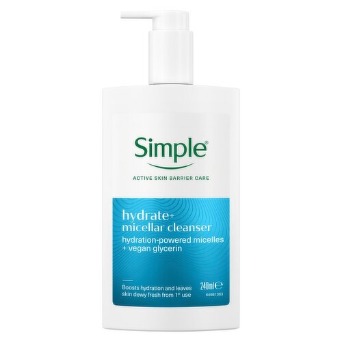 Simple Hydrate+ Micellar Facial Cleanser 240 ml