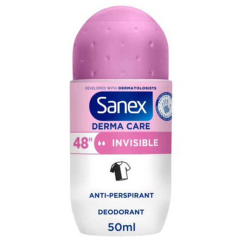 Sanex Derma Care Invisible 48h Antiperspirant Roll-On Deodorant 50ml