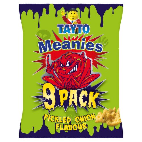 Tayto Meanies Pickled Onion Flavour 9 x 17g