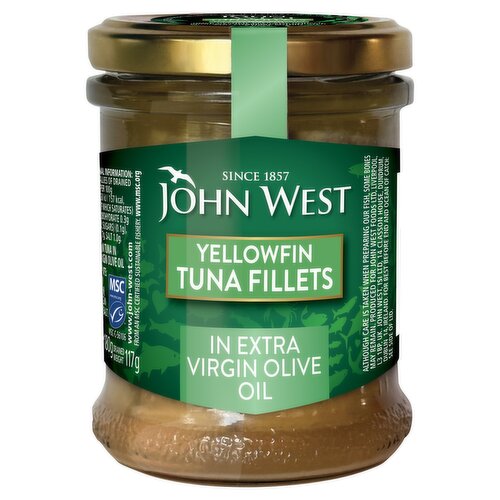 John West Yellowfin Tuna Fillets in Extra Virgin Olive Oil 180g