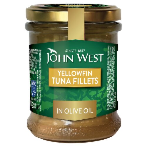 John West Yellowfin Tuna Fillets In Olive Oil 180g