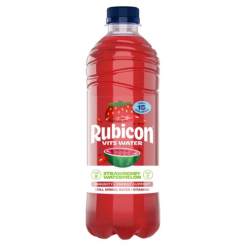 Rubicon Spring Vits Strawberry Watermelon Vitamin Water Bottle 500ml 