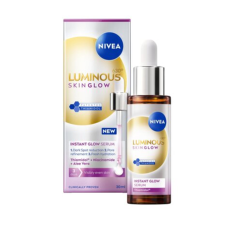 NIVEA Luminous 630 Skin Glow Instant Face Serum 30ml