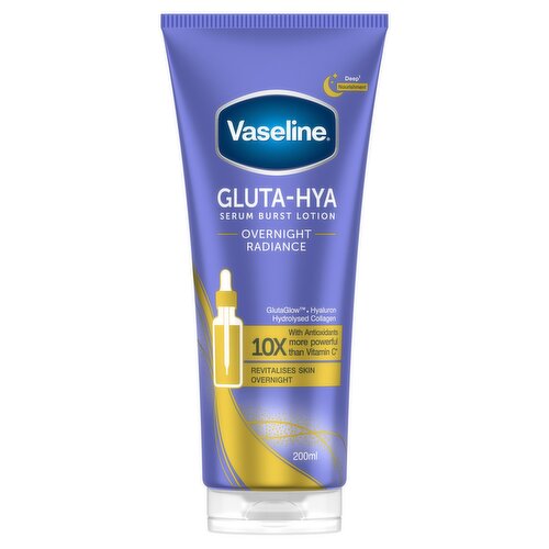Vaseline Serum Burst Lotion Gluta-Hya Overnight Radiance 200 ml
